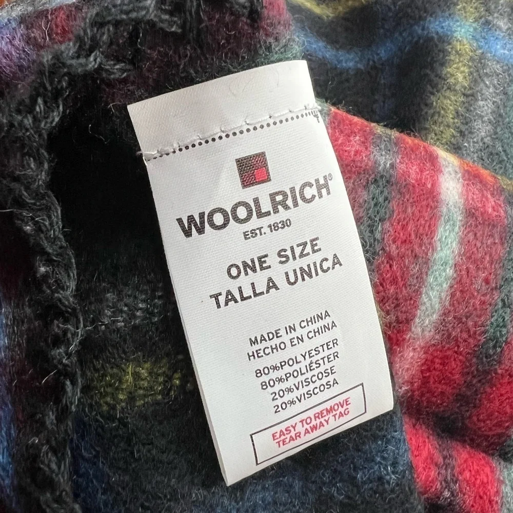 Woolrich Bristol Tartan Plaid Discontinued Soft Cozy Wrap NWOT